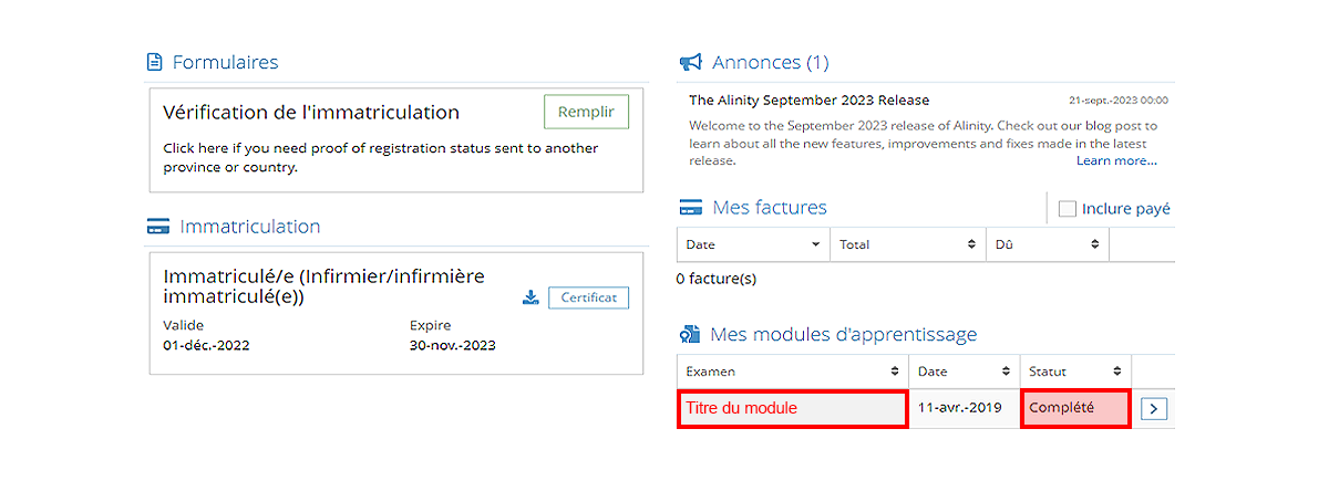 Guide au Programme de maintien de compétences (PMC), étape 10