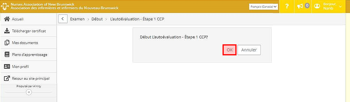 Guide au Programme de maintien de compétences (PMC), étape 2